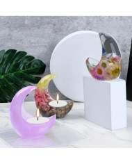 Ay Şekli Epoksi Reçine Silikon Kalıp Kod:1204