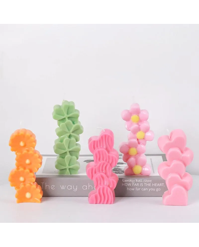 Papatya Model Mum Kalıbı - Hobi Silikon Kalıbı Kod:1206