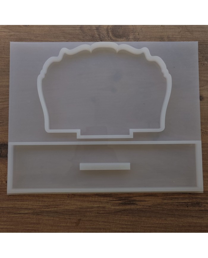 Şekilli Masa Üstü İsimlik Epoksi Reçine Silikon Kalıp Kod: