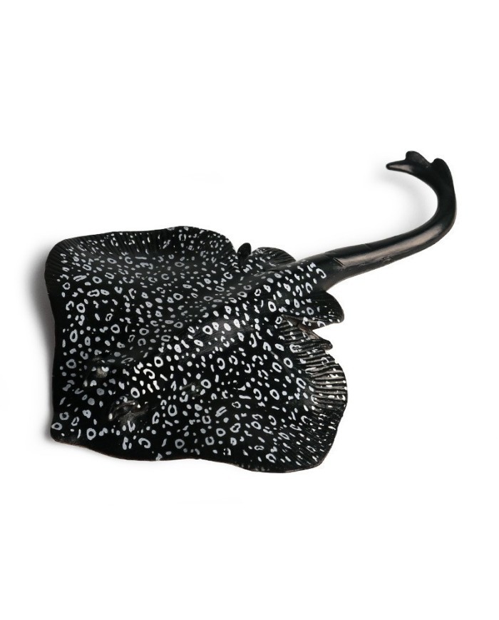 Yapay Siyah Vatoz Balığı Beyaz Benekli