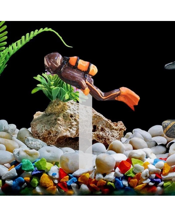 Yapay Dalgıç Adam Turuncu - Siyah