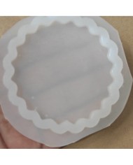 1 Adet - Reçine Epoksi Tırtıklı Magent Kalıp - Kod: