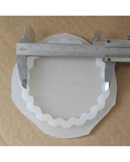 1 Adet - Reçine Epoksi Tırtıklı Magent Kalıp - Kod: