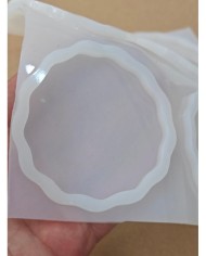 1 Adet - 4lü Reçine Epoksi Dalgalı Magent Kalıp - Kod:SN1254