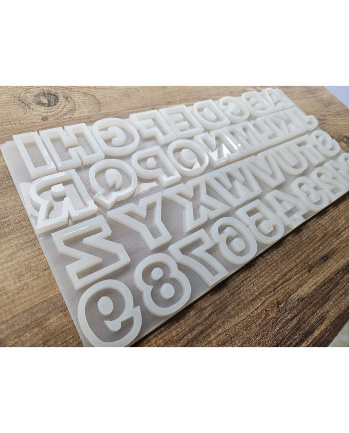 Alfabetik ve Sayısal Epoksi Harf ve Rakam Kalıbı