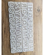 Alfabetik ve Sayısal Epoksi Harf ve Rakam Kalıbı