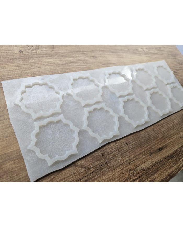 Geometrik Lotus Desenli Epoksi Kalıbı 10'lu
