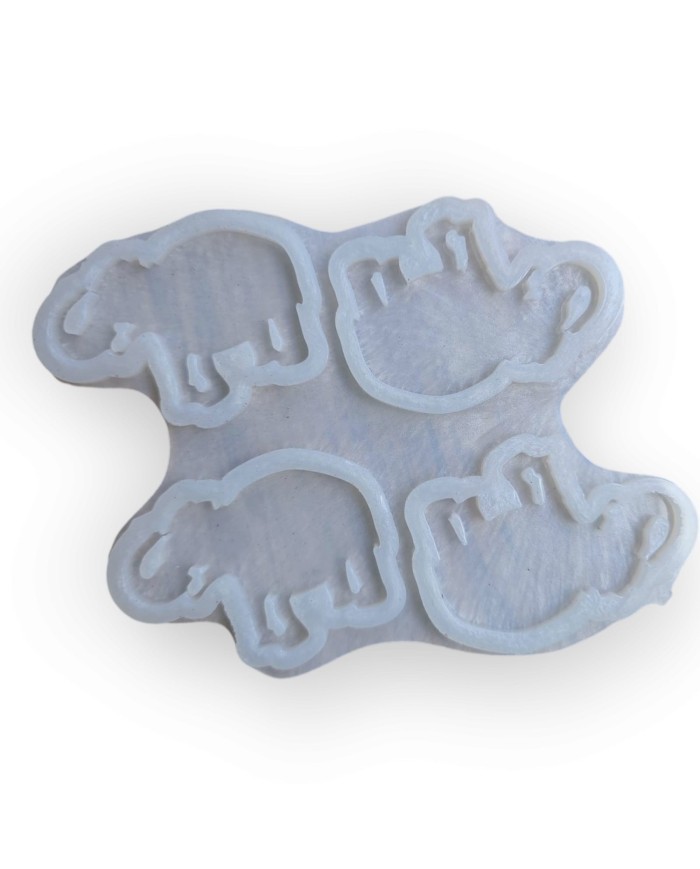 Fil Beton ve Epoksi Silikon Kalıbı - 4'lü Kod: 1253