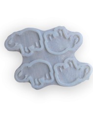 Fil Beton ve Epoksi Silikon Kalıbı - 4'lü Kod: 1253