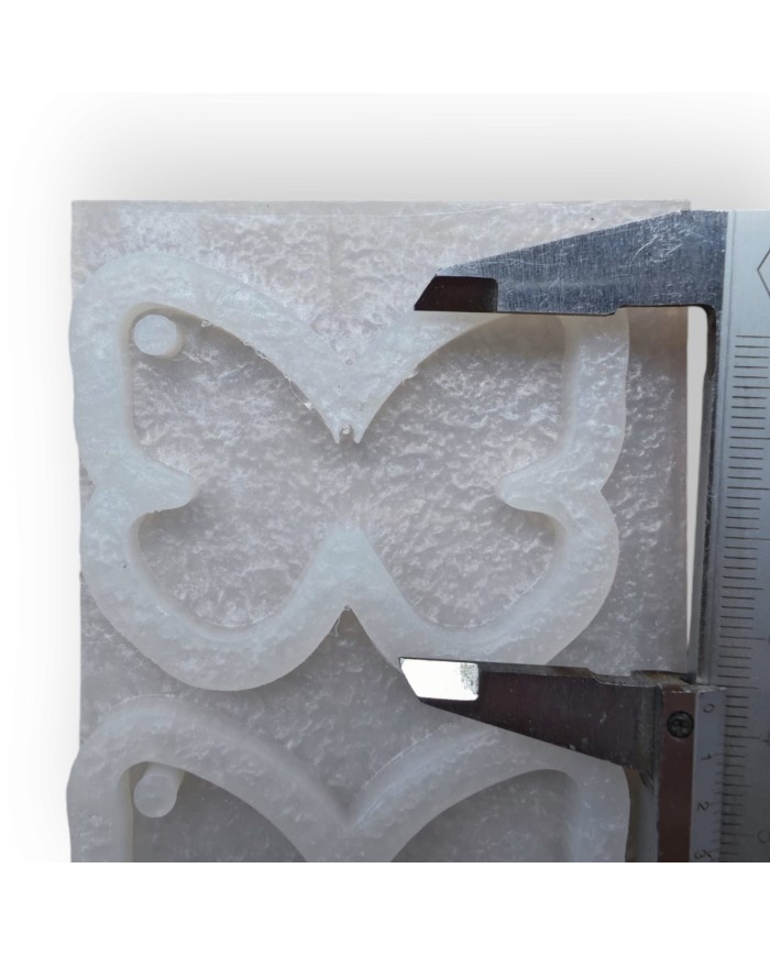 Delikli Kelebek Beton ve Epoksi Silikon Kalıbı - 10'lu