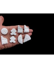 Mini Figürler Epoksi ve Beton Silikon Kalıp - Kod: