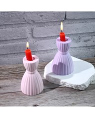 Dekoratif Şamdan Epoksi ve Beton Silikon Kalıp - Kod: 1142B