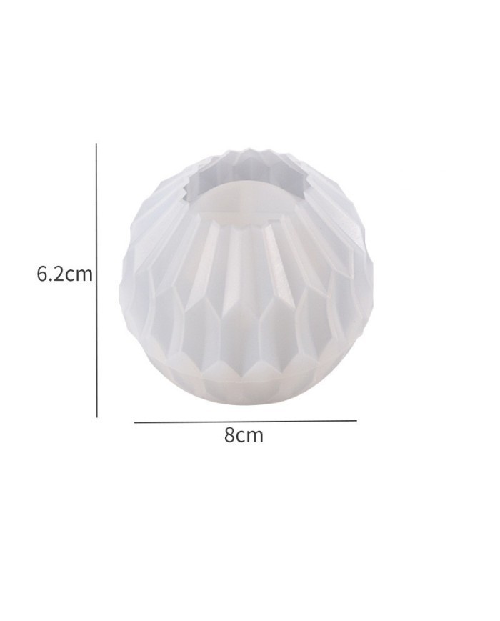 Yelpaze Desenli Epoksi Beton ve Mum Kalıbı - Kod: 1175B