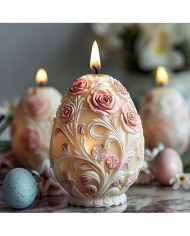 Roses & Blossoms Epoksi Mum ve Beton Kalıbı - Kod: 1203B