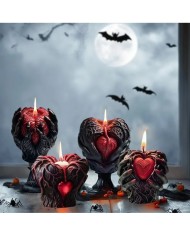 Aşkın Kalbi Epoksi Mum ve Beton Kalıbı - Kod: 1203B