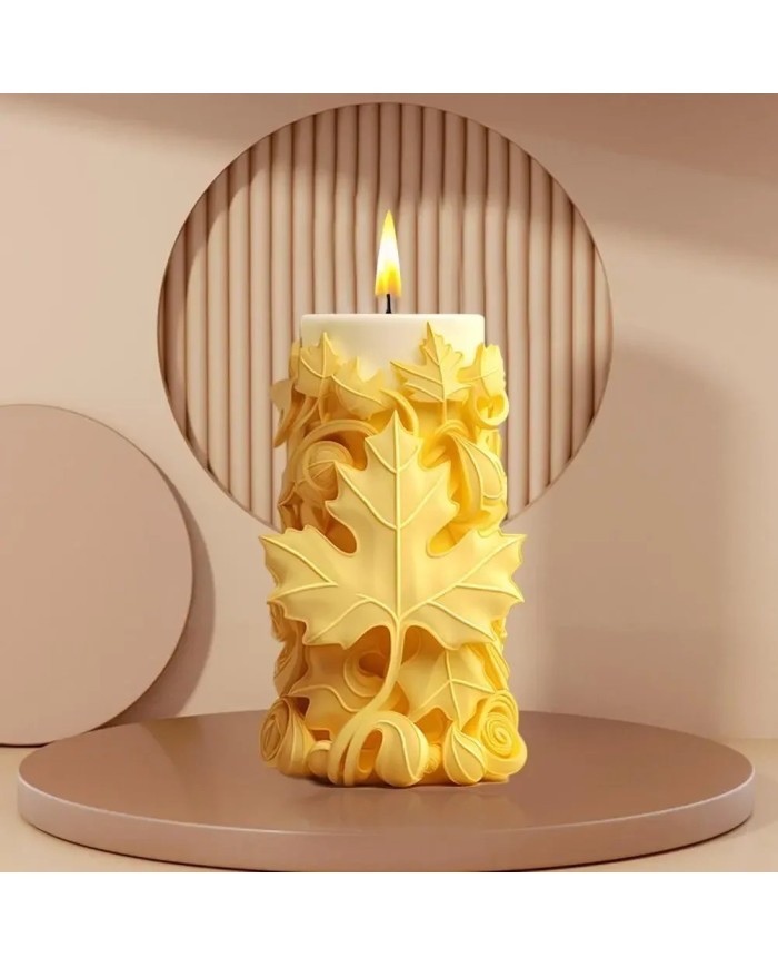 Sonbahar Rüzgarı Epoksi Mum ve Beton Kalıbı - Kod: 1084D