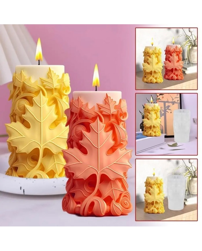 Sonbahar Rüzgarı Epoksi Mum ve Beton Kalıbı - Kod: 1084D