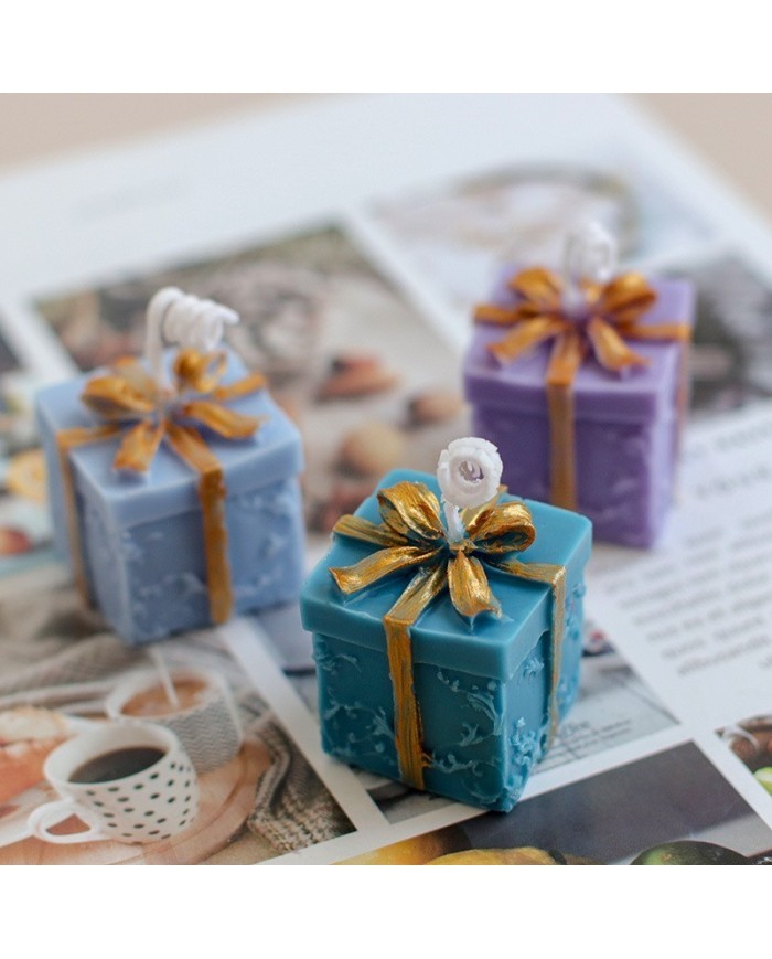 Hediye Kutusu Epoksi Mum ve Beton Kalıbı - Kod: 1081B