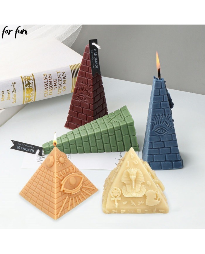 İlluminati Piramit Epoksi Mum ve Beton Kalıbı - Kod: 476B