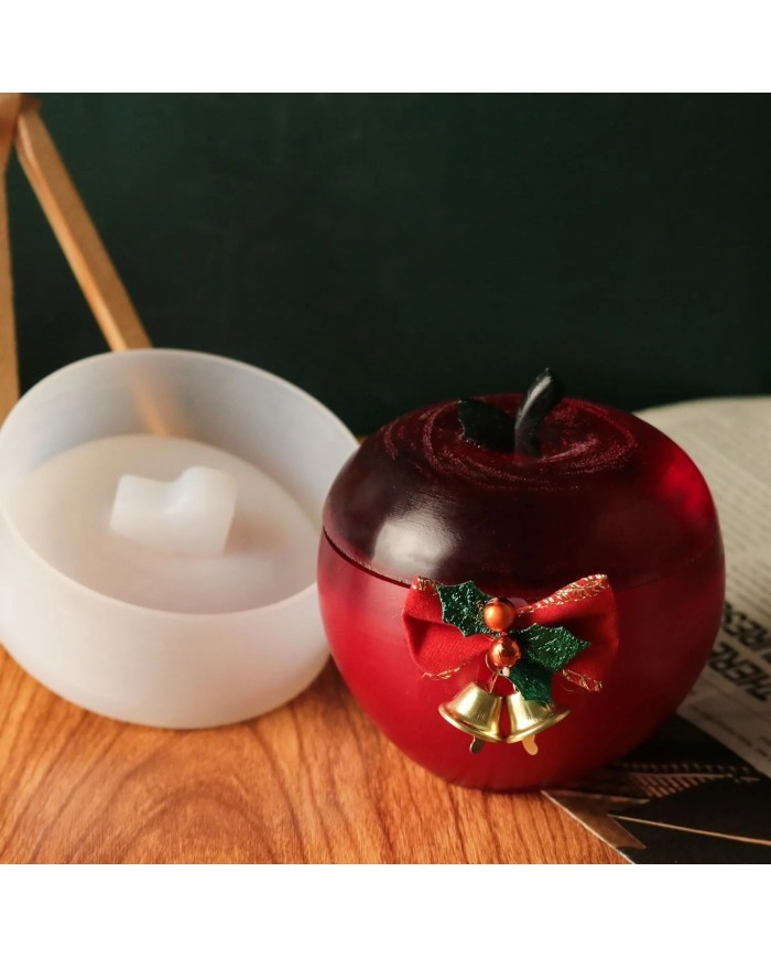 Noel Elması Mum Epoksi ve Beton Kalıbı - Kod: 1155B