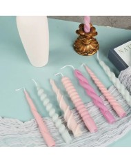 Pimli Burgu Şamdan Mum Kalıbı - Hobi Silikon Kalıbı -KOD 1255E