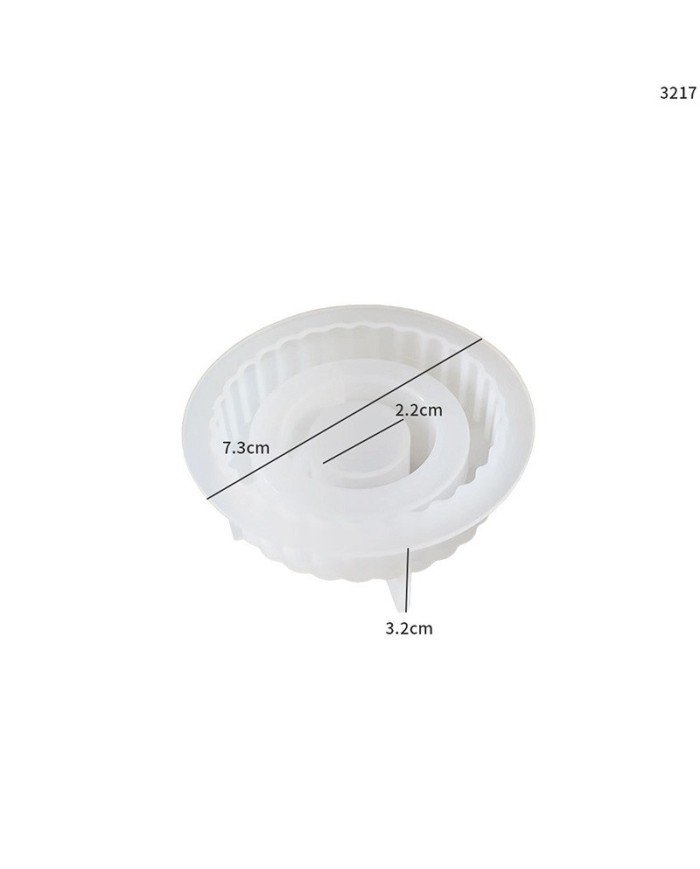 Şamdan Silikon Kalıp Beton Mum Altlıgı Kod 1004B