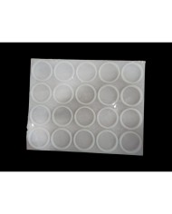 20 Lİ 7,8 CM REÇİNE EPOKSİ MAGNET KALIBI YUVARLAK MODEL