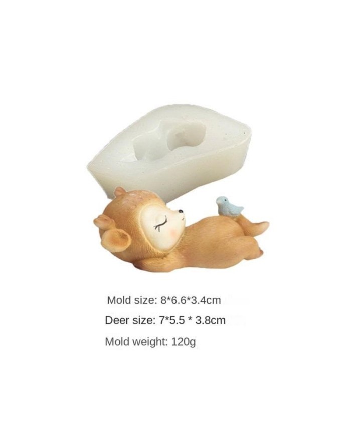 Sevimli geyik figürü Sırt Üstü Yatan Model Kod M1