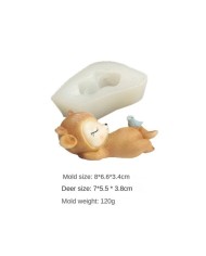 Sevimli geyik figürü Sırt Üstü Yatan Model Kod M1