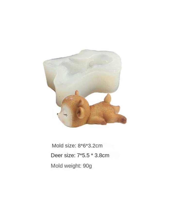 Sevimli geyik figürü Yüz Üstü Yatan Model Kod M3