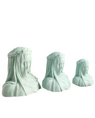 Peçeli Kadın Mum Silikon Kalıbı 8,5 cm - Kod:1100B