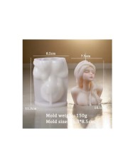 Lilit Kadın Mum Beton Silikon Kalıp Kod 1257A