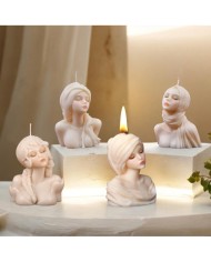 Lilit Kadın Mum Beton Silikon Kalıp Kod 1257A