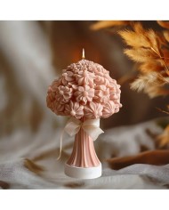 3D Gül Buketi Mum Silikon Kalıp -, Şakayık, Gül ve Çiçek Kümesi Reçine Kalıbı, Sevgililer Günü Hediyesi-Kod: 1260A