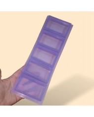 5 Adet Dikdörtgen Reçine Epoksi, Çoklu Mum,Sabun ve Beton Kalıbı 8 cm