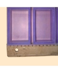 5 Adet Dikdörtgen Reçine Epoksi, Çoklu Mum,Sabun ve Beton Kalıbı 8 cm