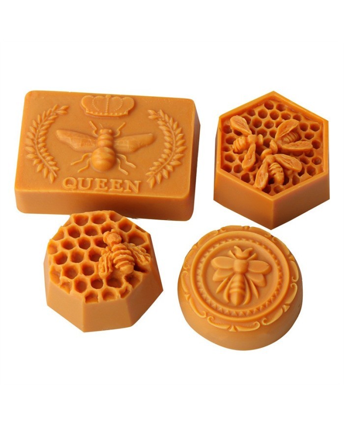 Dikdörtgen Kraliçe Arı Mum Beton Sabun Kalıbı Kod:1261A