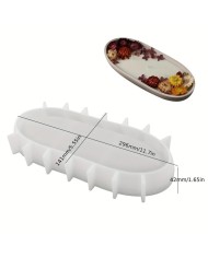 Tekne Model Silikon Kalıp 30cm - Oval Kase, Tekne, ve Beton Kalıbı-Kod: 1267