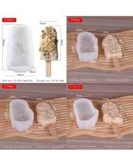 Magnum Dondurma Mum Kalıbı - Hobi Silikon Kalıbı -Kod:1269