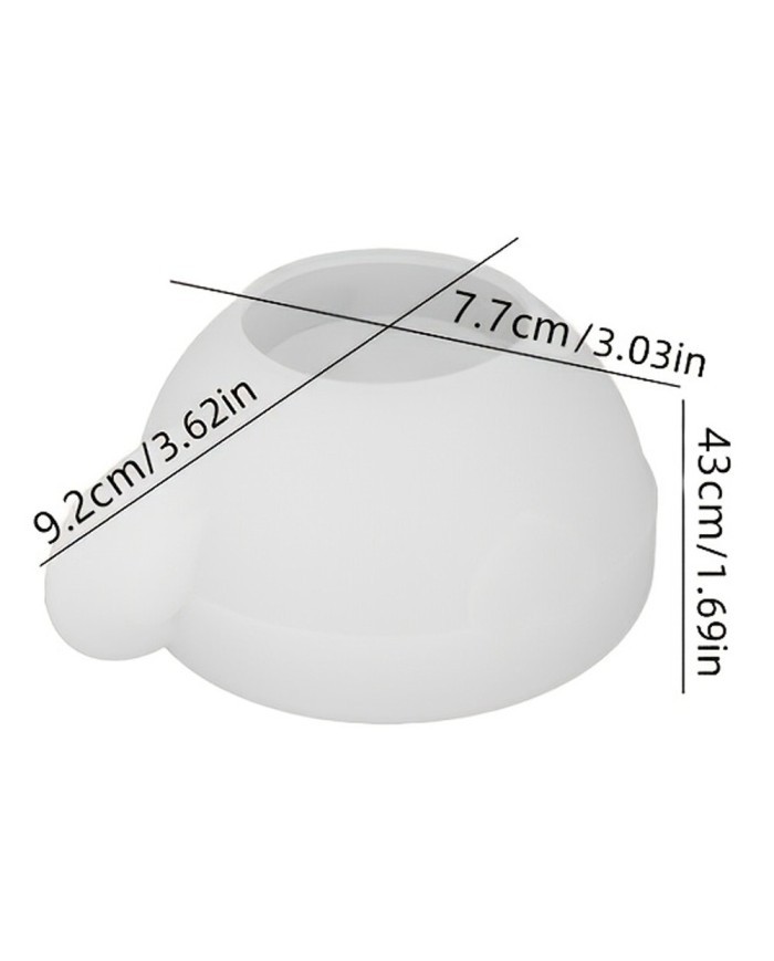 Aşk Kalpli Çay Fincanı- Epoksi ve Beton Kalıbı  -Kod:1273