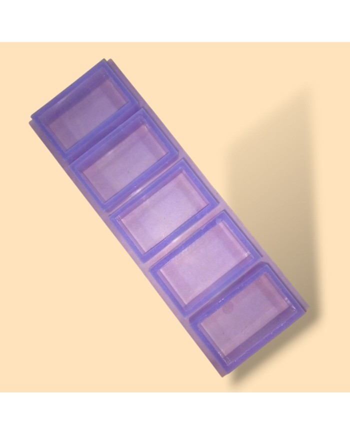 5 Adet Reçine Epoksi Sabun Mum Silikon Kalıp 8x4x2 cm