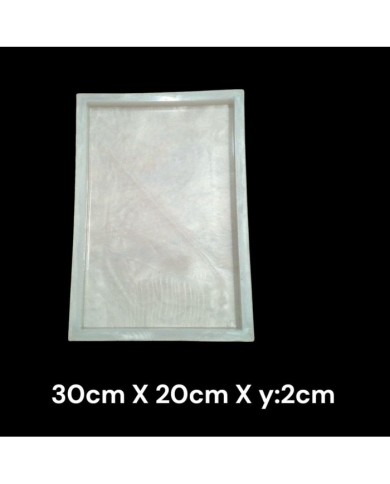 Dikdörtgen Resin Epoksi Silikon Kalıp 40 cm x 20 cm x 2 cm