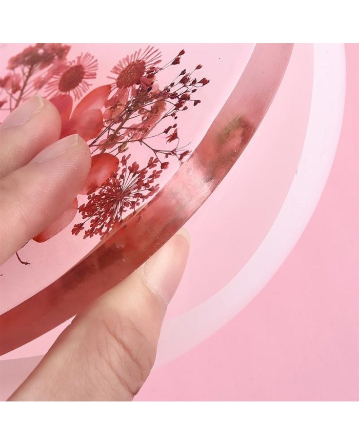 Dikdörtgen Resin Epoksi Silikon Kalıp 40 cm x 20 cm x 2 cm