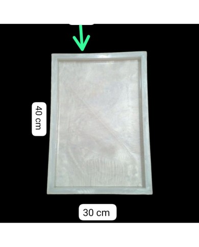 Dikdörtgen Resin Epoksi Silikon Kalıp 30 cm x 20 cm x 2 cm