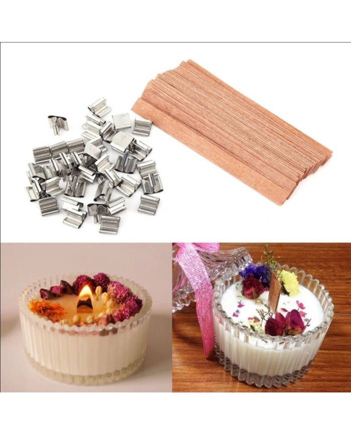 Ahşap Şömine Fitili  5 Adet Set -90mm x 30 mm