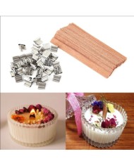 Ahşap Şömine Fitili  5 Adet AyaklıSet - 90mm x 40 mm