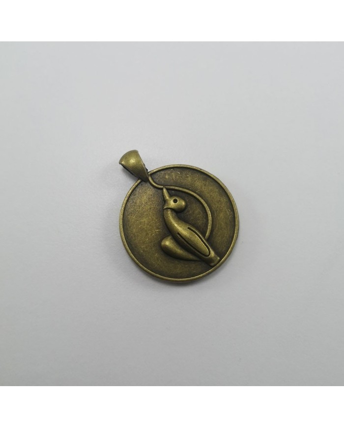 Metal Kolye Ucu - Kedili