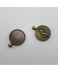 Metal Kolye Ucu - Kedili