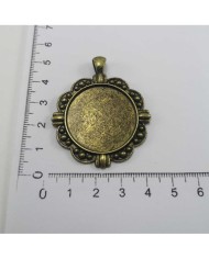 Metal Kolye Ucu - Çerçeve