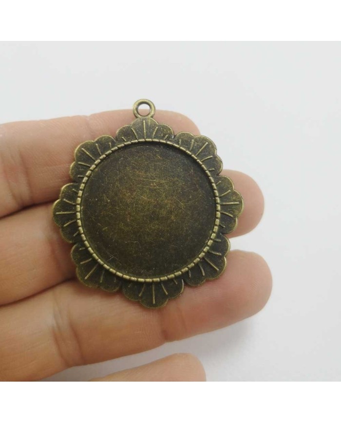 Metal Kolye Ucu - Çerçeve